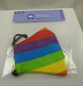 Rainbow face mask stripes pride cloth adult size pride - Picture 1 of 3