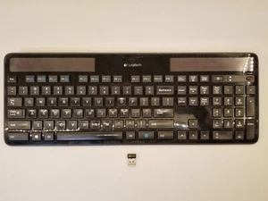Logitech K750 Ultra Slim Kabellose Solar Tastatur mit USB Dongle Y-R0016 - Bild 1 von 13