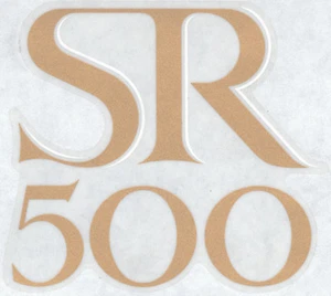 Gold And White Side Cover Decal For Yamaha SR500 1979 SR500 SR 500 Decal 5-031 - Picture 1 of 1