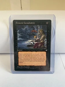 MTG Magic the Gathering Card *Demonic Consultation* Black Commander 1995 Ice Age - Picture 1 of 3