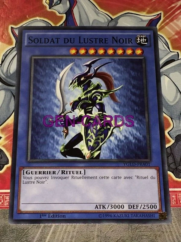 Carte YU GI OH SOLDAT DU LUSTRE NOIR YGLD-FRA01 - Photo 1/1