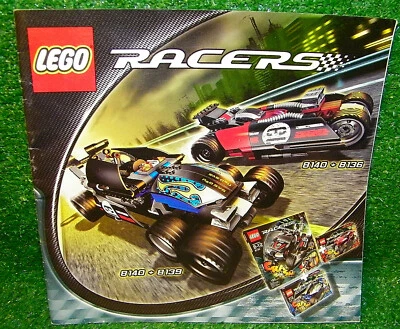 LEGO Racers Set 8139 & 8140 - 2 Instruction Manuals (only) - Image 1 of 2