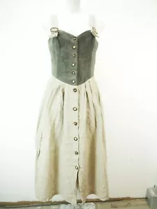 Alphorn Original grün beige wunderschönes Landhaus Kleid Trachtenkleid Gr.40 - Bild 1 von 6