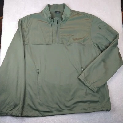 Propper Tactical Fleece Pullover Jacket Men's 2XL Olive Green 1/4 Zip Mid Weight - Image 1 of 4