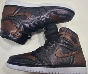 Air Jordan 1 HI OG Fearless US W9/M7.5 Black/Black-MTLC Rose Gold CU6690-006  - Picture 1 of 19