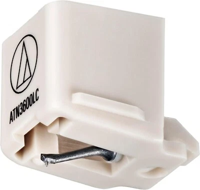Audio Technica AT3600L Turntable Cartridge Replacement Conical Stylus (White) - Image 1 of 2