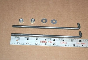 2  5/16" x 8" Battery Hold Down J Bolts Rods For 1940's 1950's Chevy  3688699  - Picture 1 of 3