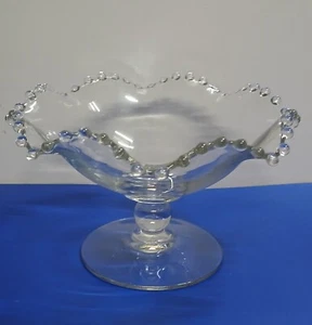 Imperial Glass Co. Vintage Candlewick klar gerüschter Sockel Obstschale sammeln - Bild 1 von 7