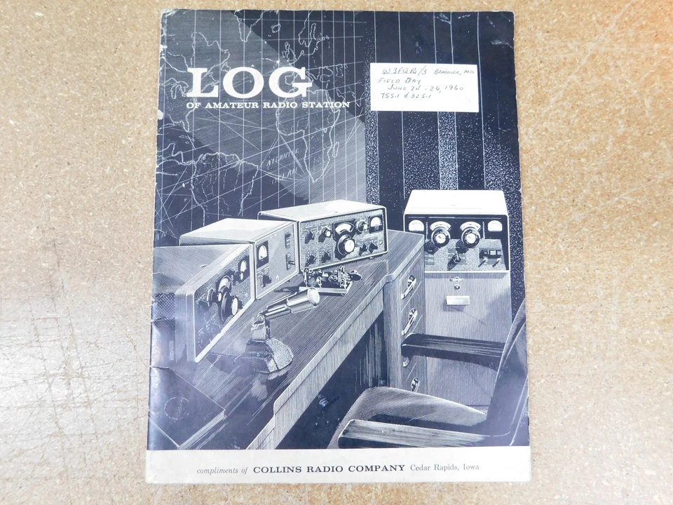 Collins Ham Radio Log Book of Amateur Radio Station (original, unused) - Image 1 of 1