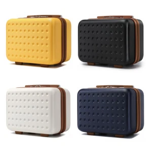 Portable ABS 13Inch Hard Shell Travel Vanity Case Small Makeup Organiser Case - Picture 1 of 18