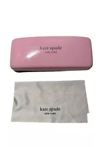 Custodia per occhiali da sole Kate Spade New York rosa/verde CLAMSHELL + panno per la pulizia - Foto 1 di 8