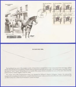 USA3 #2124 Pl #3 U/A ARTMASTER FDC PNC3 Buckboard - Imagen 1 de 1