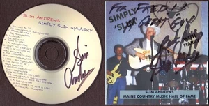 Slim Andrews - Simply Slim w/Harry Signed CD (Maine Country) - Picture 1 of 2