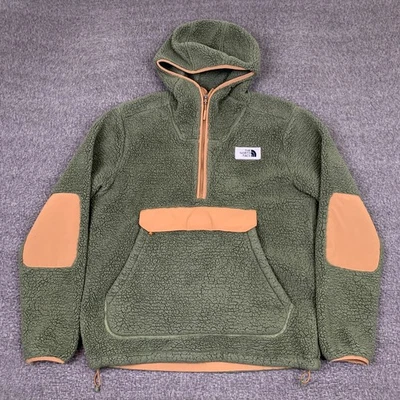 The North Face Campshire Sherpa Fleece Hoodie Mens Medium Hooded Jacket Coat - Image 1 of 4
