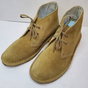 Clarks Originals Desert Boot Womens 9M Brown Suede Crepe Soles Chukka Fast Ship - Picture 1 of 13