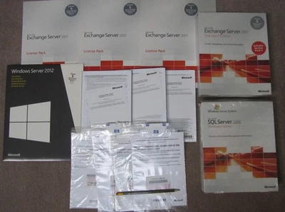 Lote de trabajo paquete de servidor - 2005, 2007, 2008, 2012, SQL, Exchange, CAL - 5 - Imagen 1 de 4