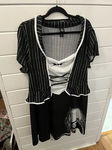 Torrid The Nightmare Before Christmas Jack Skellington Skater Dress Halloween 2X - Picture 1 of 5