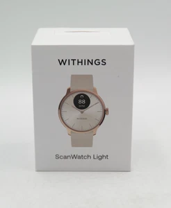 Withings ScanWatch Light Sleep Monitor Smart Watch Rose Gold Beige 37mm Preowned - Photo 1 sur 3