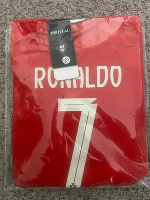 (BRAND NEW) Cristiano Ronaldo Portugal Jersey & Shorts Set - Size 26 - Image 1 of 2