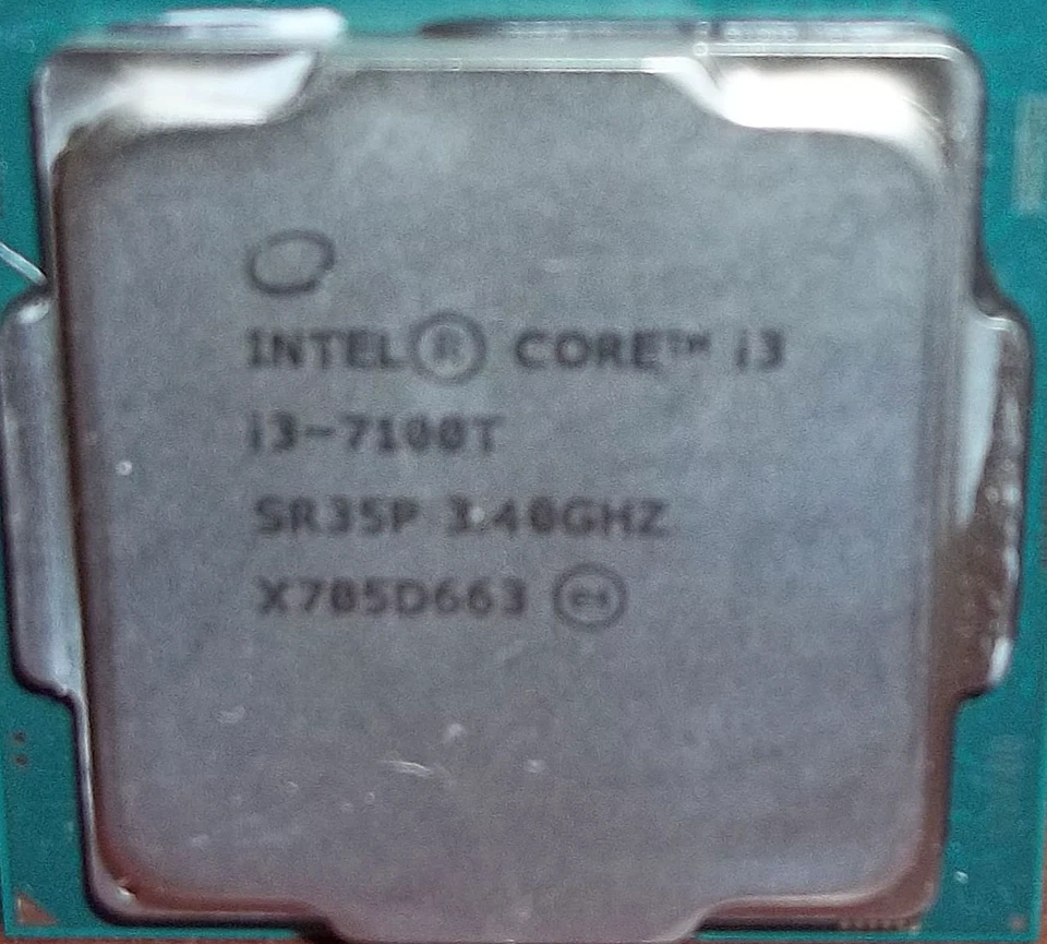 7th Gen Intel Core i3-7100T CPU 3.40 GHz 3MB LGA-1151 Kaby Lake Processor SR35P - Image 1 of 1