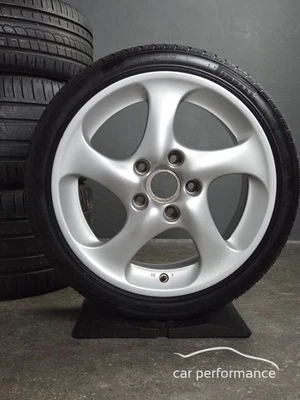 Cerchi Porsche 18 pollici raggi cavi originali 996 4S Turbo 911 8 & 11J - Immagine 1 di 4