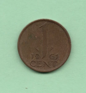 Netherlands: 1 Cent 1961 - Picture 1 of 2