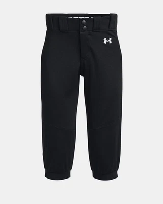 Under Armour Utility Softball Pants Girls Youth Loose Medium Black Cropped NWT - Image 1 of 4