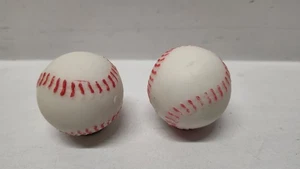 Hüpfende Baseballs Super Bälle (2) 1,25" Durchmesser Spieltag Baseball Replik  - Bild 1 von 9