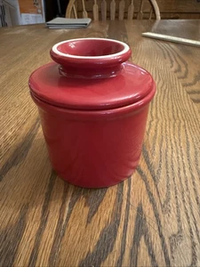 Butter Bell Crock by L. Tremain Red 2006 The Original 4 3/4" x 3 1/2" - Picture 1 of 4
