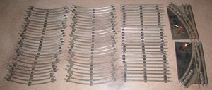 Lot of 29 Vintage Marx & Lionel O Gauge Tracks 18 Curved, 9 Straight, 2 Switches - Picture 1 of 5