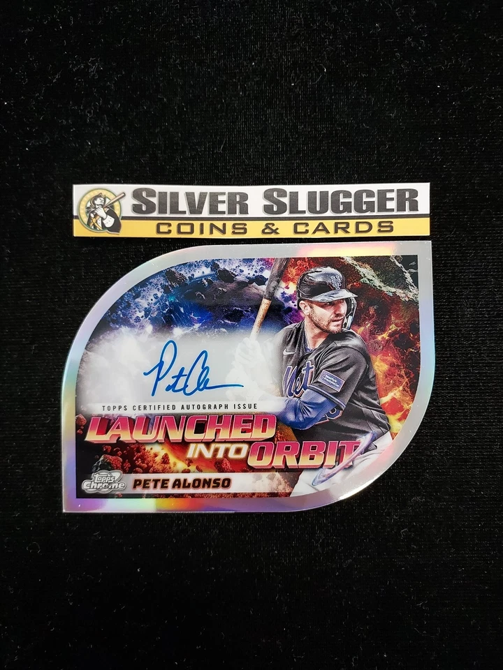 2024 Pete Alonso Topps Chrome Cosmic Launched Into Orbit On Card Auto Refractor - Image 1 of 2