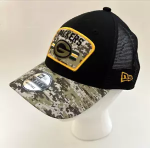 New Era 9Forty Green Bay Packers NFL Salute To Service Snapback Cap Military Hat - Picture 1 of 13