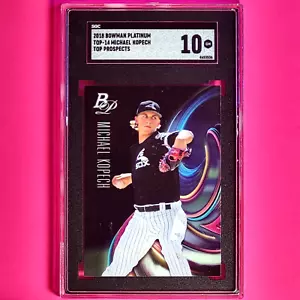 2018 Bowman Platinum Top Prospects #TOP-14 Michael Kopech SGC 10 Gem Mint - Picture 1 of 1