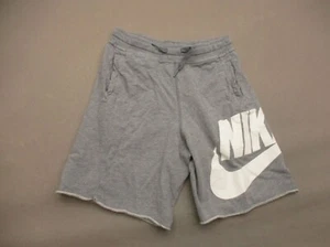 NIKE Size M Boys 100% Cotton Stretch Waist Drawstring Running Sweatshorts 862 - Picture 1 of 5