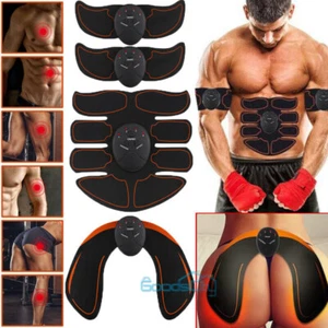 USB Muscle Stimulator EMS Abdominal Hips Muscle Toning Trainer ABS Massager Kit - Picture 1 of 21