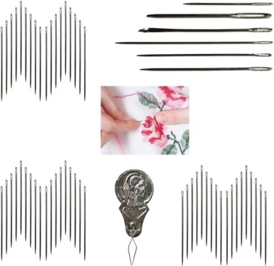 61 pz Kit aghi da cucito per sartoria rammendo maglieria per cucire asola ago - Immagine 1 di 4