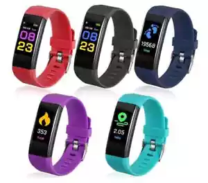 smart watch Bluetooth Sport Fitness Armband ip67 wasserdicht Uhr Fitnesstracker - Bild 1 von 10