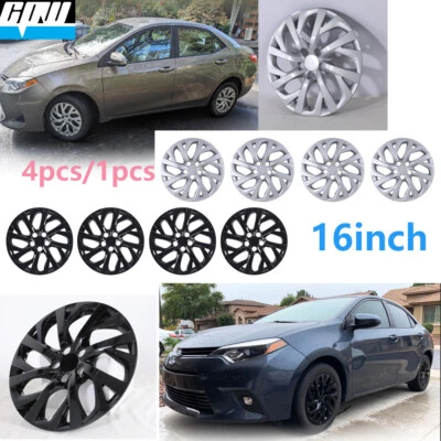 16" inch Lacquer  Hub Caps for 2017-2019 Toyota Corolla Full Rim Wheel Covers - Изображение 1 из 4