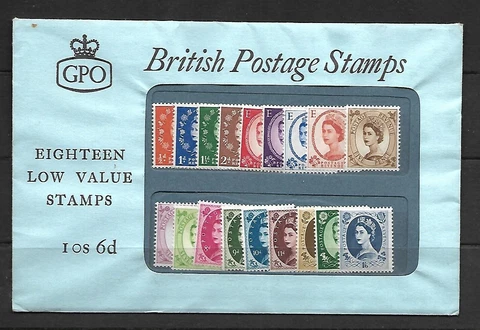 1960 10s 6d Wilding - Scarce Presentation Pack UNMOUNTED MINT Cover