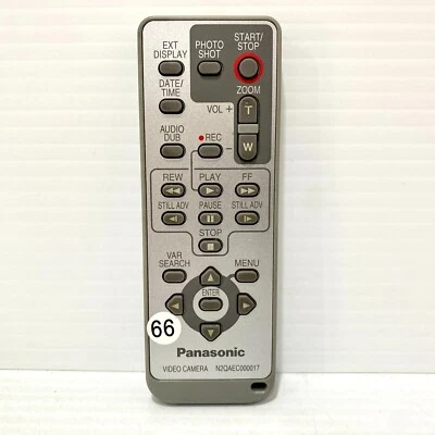 Panasonic Video Camera Remote Control N2QAEC000017 - Free Postage - Image 1 of 2