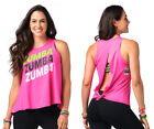 Zumba Tie Back Tank Top ~ Open Back - Shocking Pink ~ XS, Sm, Med, Lg  ~ New!