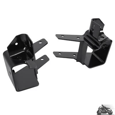For Chevy Suburban 2500 00-03 Sierra 2500 HD 07 Front Bumper Bracket Pair Steel - Image 1 of 4