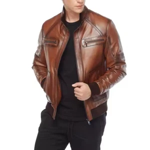 Best Design High Quality Leather Jacket At Reasonable Price Casual Style - Picture 1 of 6