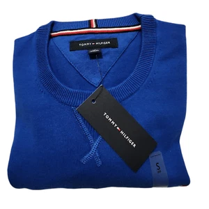 Tommy Hilfiger Men's Sweater Crew Neck Pullover Knit Flag Logo Outerwear Size S - Picture 1 of 11