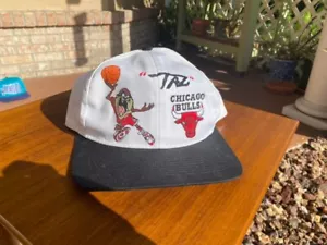 Chicago Bulls Looney Tunes Taz Retro Hat Snapback Throwback 90s - Foto 1 di 6