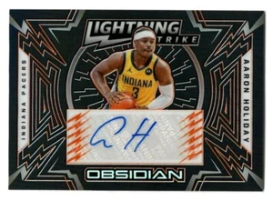 Grabado eléctrico Aaron Holiday Obsidian Lightning Strike 2020-21 naranja automático 25/11 - Imagen 1 de 2