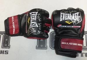 King Mo 2x Signed Bellator 131 Fight Worn Used Gloves PSA/DNA COA Muhammed Lawal - Picture 1 of 24