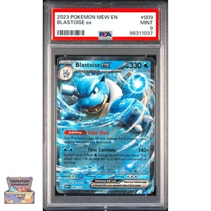 BLASTOISE EX 009 POKEMON MEW EN ESCARLATA Y VIOLETA 151 2023 PSA 9 - Imagen 1 de 2