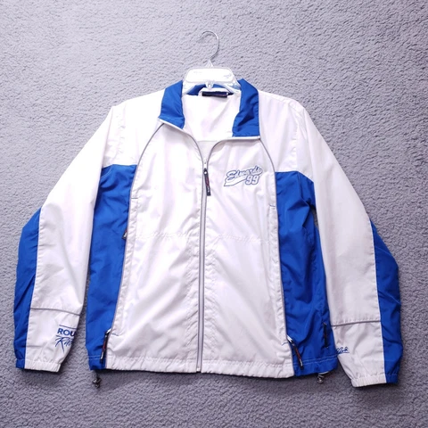Carl Edward 99 Windbreaker M Jacket Team Caliber NASCAR Roush Racing Vintage 90s Cover