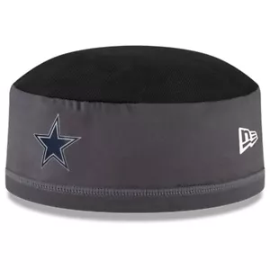 Dallas Cowboys Training Skully Cap Beanie Gray Blue Star New Era NFL hat M Mesh - Picture 1 of 5